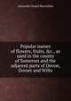 Popular names of flowers, fruits, &c., as used in the county of Somerset and the adjacent parts of Devon, Dorset and Wilts, Alexander Stuart Macmillan 