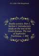 Studia scenica. Part I. Section I: Introductory study on the text of the Greek dramas. The text of Sophocles' Trachiniae, 1-300, D S. 1858-1940 Margoliouth 