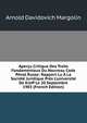 Aper?u Critique Des Traits Fondamentaux Du Nouveau Code P?nal Russe: Rapport Lu ? La Soci?t? Juridique Pr?s L'universit? De Kieff Le 20 Septembre 1903 (French Edition), Arnold Davidovich Margolin 