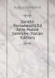 Sonetti Romaneschi Ed Altre Poesie Satiriche (Italian Edition), Augusto Marini 