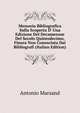 Memoria Bibliografica Sulla Scoperta D' Una Edizione Del Decamerone Del Secolo Quintodecimo, Finora Non Conosciuta Dai Bibliografi (Italian Edition), Antonio Marsand 