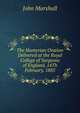 The Hunterian Oration Delivered at the Royal College of Surgeons of England, 14Th February, 1885, John Marshall 