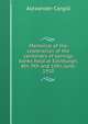 Memorial of the celebration of the centenary of savings banks held at Edinburgh, 8th, 9th and 10th, June, 1910, Alexander Cargill 