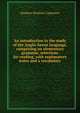 An introduction to the study of the Anglo-Saxon language, comprising an elementary grammar, selections for reading, with explanatory notes and a vocabulary, Stephen Haskins Carpenter 