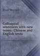 Colloquial sentences with new terms: Chinese and English texts, Evan Morgan 