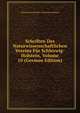Schriften Des Naturwissenschaftlichen Vereins Fur Schleswig-Holstein, Volume 10 (German Edition), Naturwissenschaftlic Schleswig-Holstein 