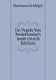De Vogels Van Nederlandsch Indie (Dutch Edition), Hermann Schlegel 