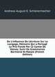 De L'influence De L'?criture Sur Le Langage, M?moire Qui a Partag? Le Prix Fond? Par Le Comte De Volney: Suivi De Grammaires Barmaine Et Malaie (French Edition), Andreas August E. Schleiermacher 