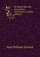 De Nonii Marcelli, Auctoribus Grammaticis (Latin Edition), Paul Wilhelm Schmidt 