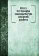 Hints for bologna manufacturers and pork packers, 