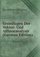 Grundlagen Der Vektor- Und Affinoranalysis (German Edition), Jan Arnoldus Schouten 