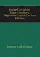 Recueil De Tables Logarithmiques, Trigonometriques (German Edition), Johann Karl Schulze 