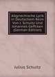 Altgriechische Lyrik in Deutschem Reim Von J. Schultz Und Johannes Geffcken (German Edition), Julius Schultz 