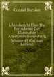 Jahresbericht Uber Die Fortschritte Der Klassischen Altertumswissenschaft, Volume 49 (German Edition), Conrad Bursian 