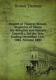 Report of Thomas Brown, Inspector of Mines for Allegany and Garrett Counties, for the Year Ending December 31st, 1881. Volume 1882, Brown, Thomas 