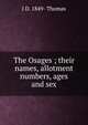The Osages ; their names, allotment numbers, ages and sex, J D. 1849- Thomas 