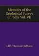 Memoirs of the Geological Survey of India Vol. VII, Ll D. Thomas Oldham 