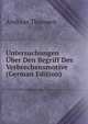 Untersuchungen Uber Den Begriff Des Verbrechensmotive (German Edition), Andreas Thomsen 