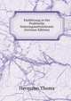 Einfuhrung in Die Praktische Nahrungsmittelchemie (German Edition), Hermann Thoms 