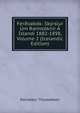 Fer?oabok: Skyrslur Um Rannsoknir A Islandi 1882-1898, Volume 2 (Icelandic Edition), Torvaldur Thoroddsen 