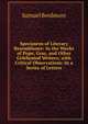 Specimens of Literary Resemblance: In the Works of Pope, Gray, and Other Celebrated Writers; with Critical Observations: In a Series of Letters, Samuel Berdmore 