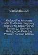 Geologie Des Kurischen Haffes Und Seiner Umgebung: Zugleich Als Erlauterung Zu Section 2, 3 Und 4 Der Geologischen Karte Von Preussen (German Edition), Gottlieb Berendt 