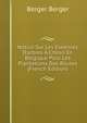 Notice Sur Les Essences D'arbres ? Chosir En Belgique Pour Les Plantations Des Routes (French Edition), Berger Berger 