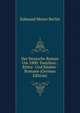 Der Deutsche Roman Um 1800: Familien-, Ritter- Und Rauber-Romane (German Edition), Edmund Meyer Berlin 