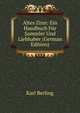 Altes Zinn: Ein Handbuch F?r Sammler Und Liebhaber (German Edition), Karl Berling 