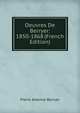 Oeuvres De Berryer: 1850-1868 (French Edition), Pierre Antoine Berryer 