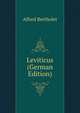 Leviticus (German Edition), Alfred Bertholet 