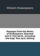Passages from the Works of Shakespeare, Selected and Tr. Into Germ., Including the Engl. Text, by G. Solling, Уильям Шекспир 
