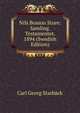 Nils Bosson Sture: Samling. Testamentet. 1894 (Swedish Edition), Carl Georg Starback 