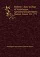 Bulletin - State College of Washington, Agricultural Experiment Station, Issues 151-175, Washington Agricultural Experim Station 