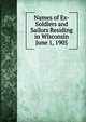 Names of Ex-Soldiers and Sailors Residing in Wisconsin June 1, 1905, 