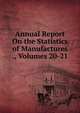 Annual Report On the Statistics of Manufactures ., Volumes 20-21, 