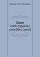 Some contemporary novelists (men), R Brimley 1867-1932 Johnson 