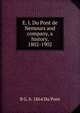 E. I. Du Pont de Nemours and company, a history, 1802-1902, B G. b. 1864 Du Pont 