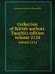 Collection of British authors. Tauchitz edition. volume 2124, Georgiana Baroness Bloomfield 