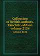 Collection of British authors. Tauchitz edition. volume 2124, 