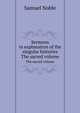 Sermons in explanation of the singular histories. The sacred volume, Samuel Noble 