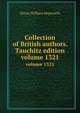 Collection of British authors. Tauchitz edition. volume 1321, Dixon William Hepworth 