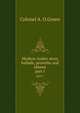 Modern Arabic story ballads, proverbs and idioms. part I, Colonel A. O.Green 