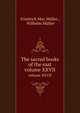 The sacred books of the east. volume XXVII, M?ller Friedrich Max 