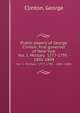 Public papers of George Clinton, first governor of New York. Vol. I. Military 1777-1795 - 1801-1804, Clinton, George 