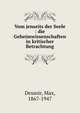 Vom jenseits der Seele : die Geheimwissenschaften in kritischer Betrachtung, Dessoir, Max, 1867-1947 