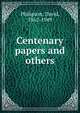 Centenary papers and others, Philipson, David, 1862-1949 