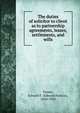 The duties of solicitor to client as to partnership agreements, leases, settlements, and wills, Turner, Edward F. (Edward Francis), 1850-1933 