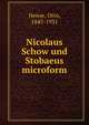 Nicolaus Schow und Stobaeus microform, Hense, Otto, 1845-1931 