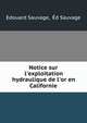 Notice sur l'exploitation hydraulique de l'or en Californie, Edouard Sauvage, ?d Sauvage 